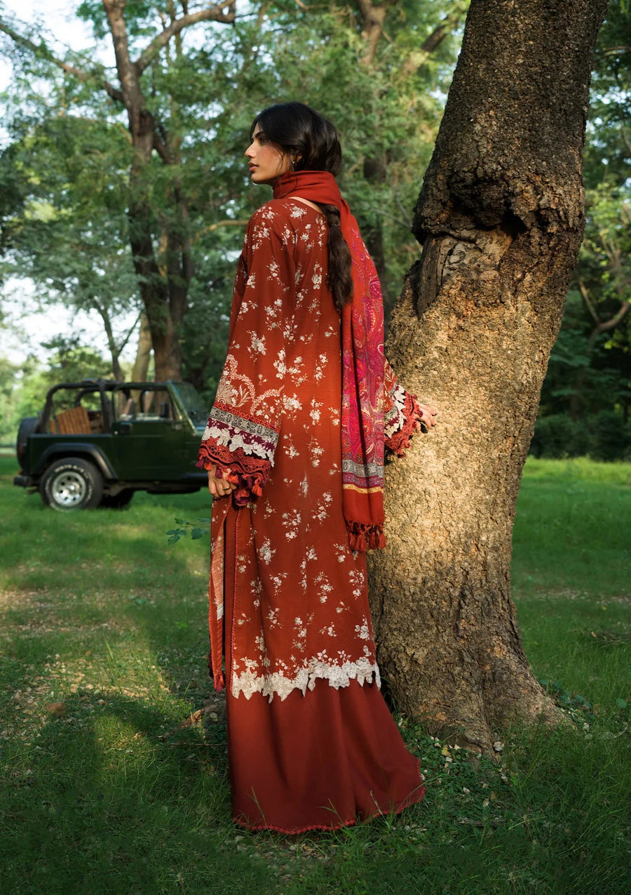 Elaf Premium Wilderness Unstitched Khaddar  3Pc Suit EWR-2B WANDER