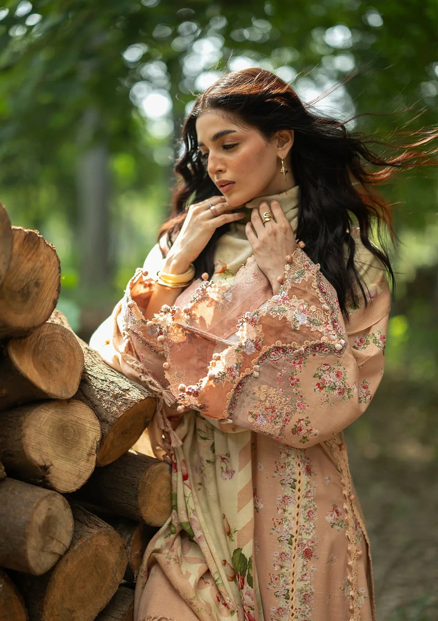 Elaf Premium Wilderness Unstitched Khaddar 3Pc Suit EWR-4A PRIMROSE