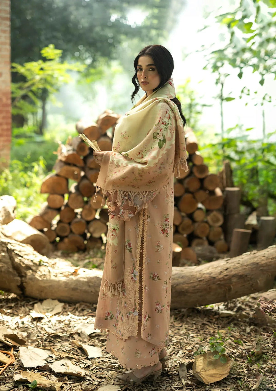 Elaf Premium Wilderness Unstitched Khaddar 3Pc Suit EWR-4A PRIMROSE