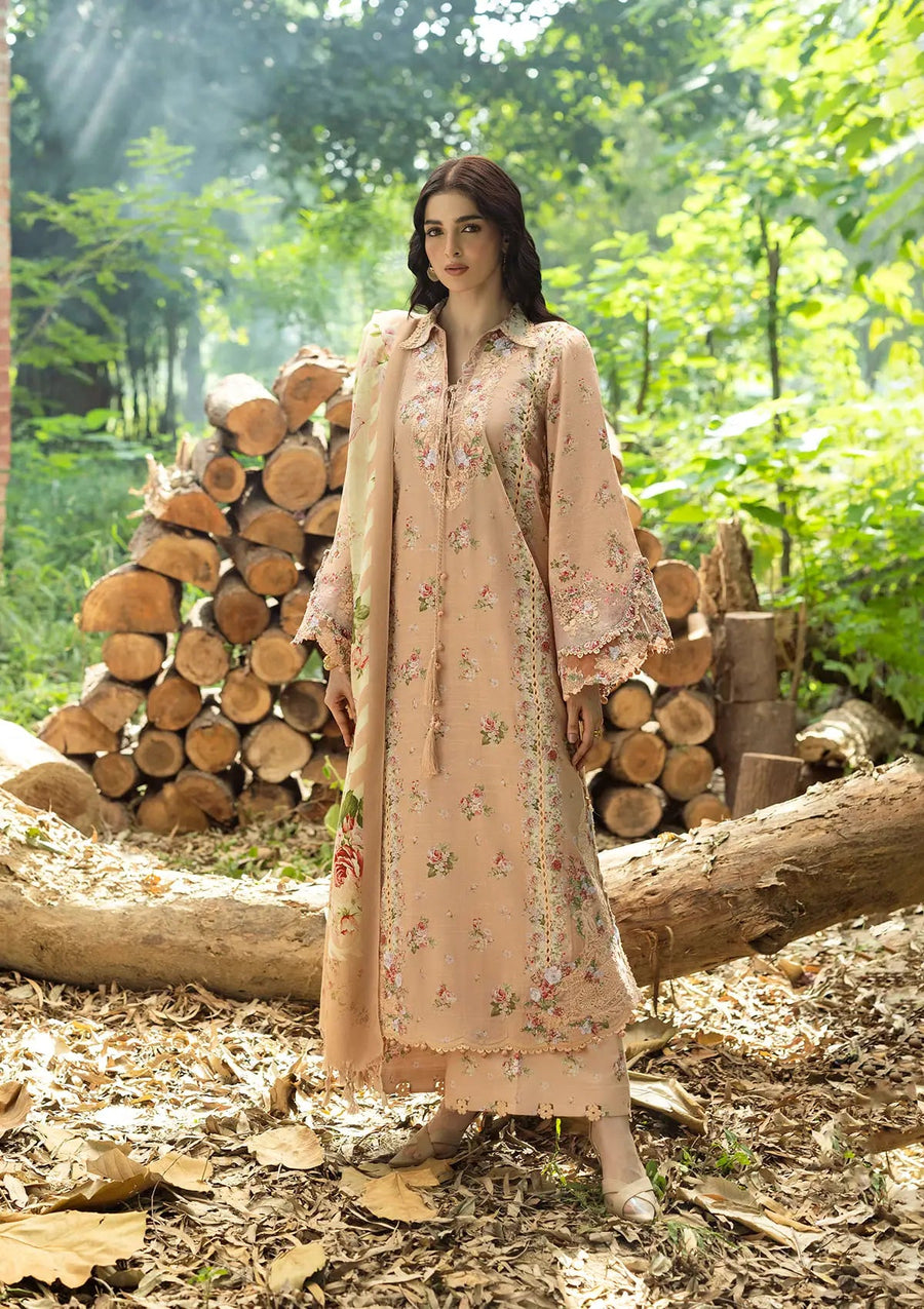 Elaf Premium Wilderness Unstitched Khaddar 3Pc Suit EWR-4A PRIMROSE