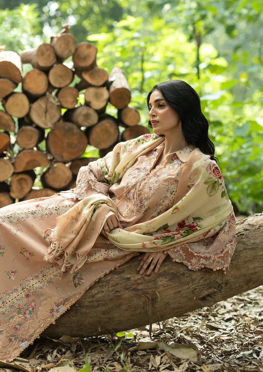 Elaf Premium Wilderness Unstitched Khaddar 3Pc Suit EWR-4A PRIMROSE
