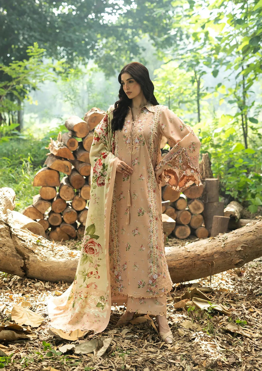 Elaf Premium Wilderness Unstitched Khaddar 3Pc Suit EWR-4A PRIMROSE