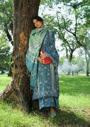 Elaf Premium Wilderness Unstitched Khaddar 3Pc Suit EWR-4B CINERARIA