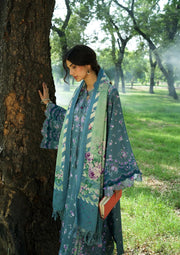 Elaf Premium Wilderness Unstitched Khaddar 3Pc Suit EWR-4B CINERARIA