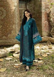 Elaf Premium Wilderness Unstitched Marina Twill 3Pc Suit EWR-5B DUSK