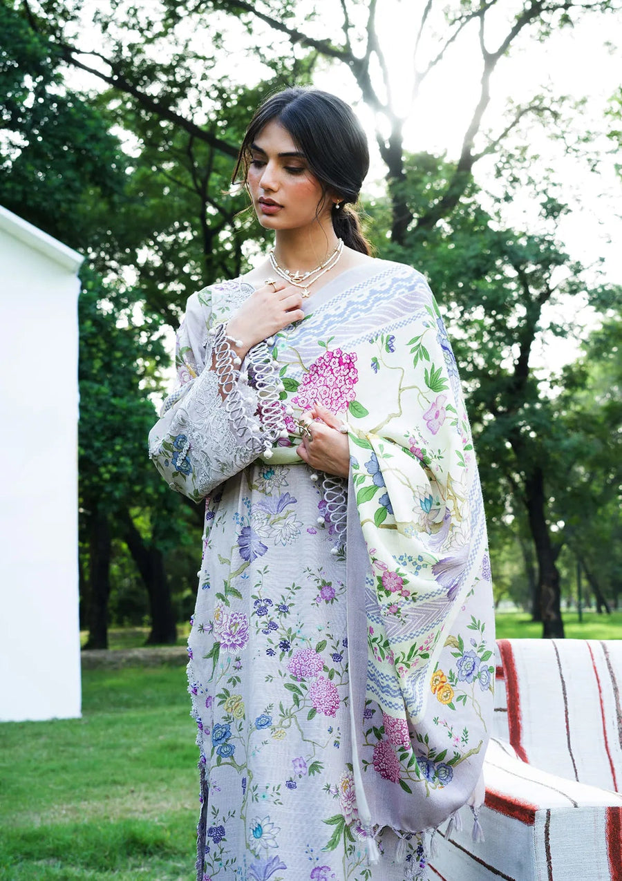 Elaf Premium Wilderness Unstitched Khaddar 3Pc Suit EWR-7A SNOWBELLE