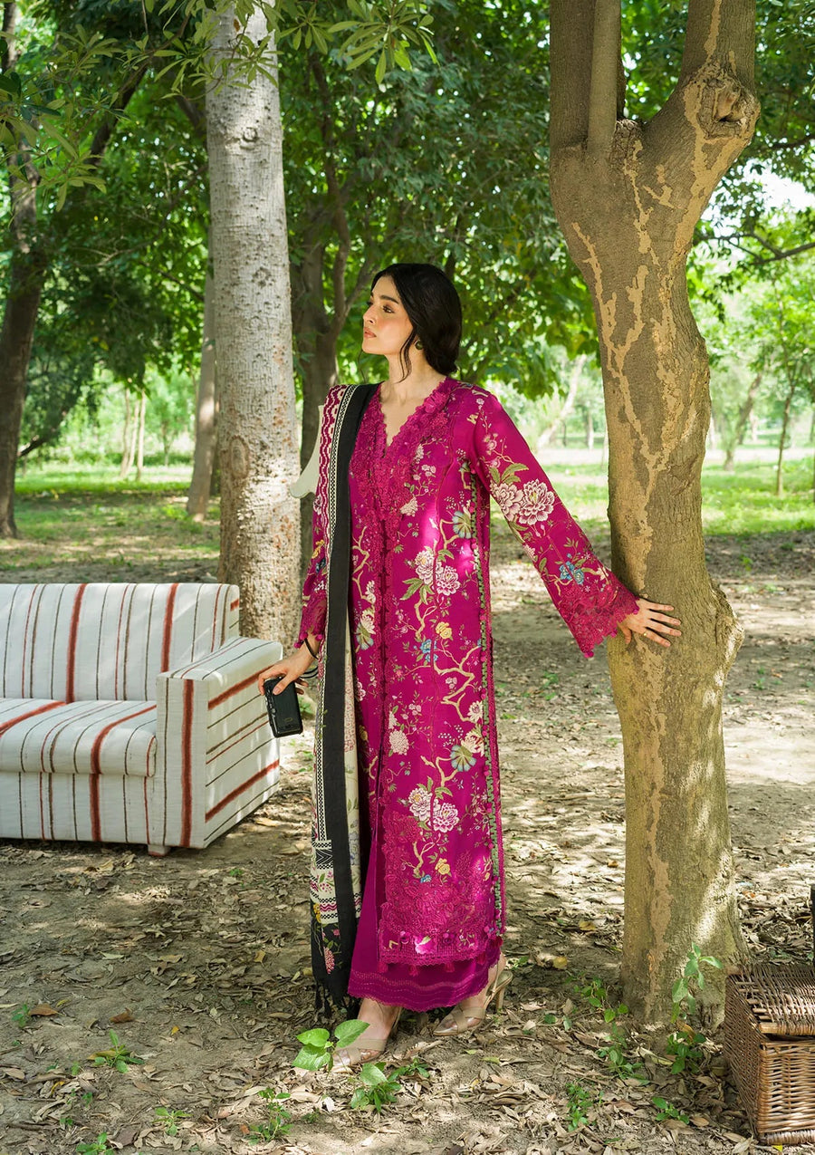 Elaf Premium Wilderness Unstitched Khaddar 3Pc Suit EWR-7B MULBERRY