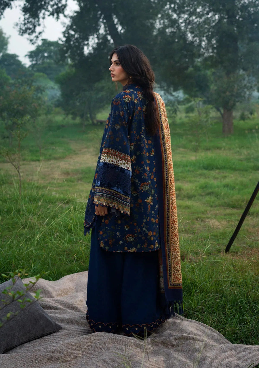 Elaf Premium Wilderness Unstitched Khaddar 3Pc Suit EWR-8B ELSEWHERE