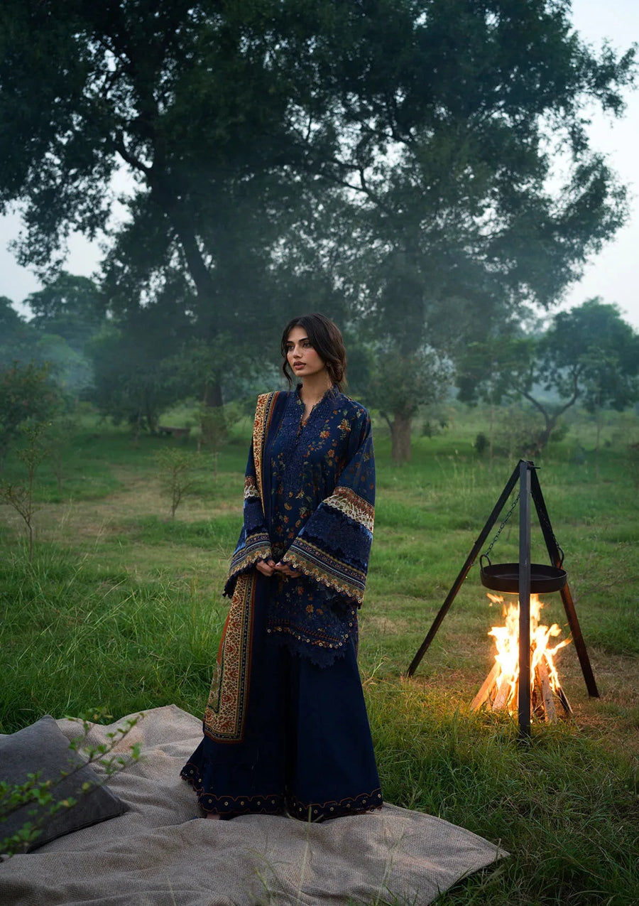 Elaf Premium Wilderness Unstitched Khaddar 3Pc Suit EWR-8B ELSEWHERE