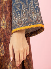 edenrobe Premium Printed Unstitched Viscose 3Pc EWU22A4-24004