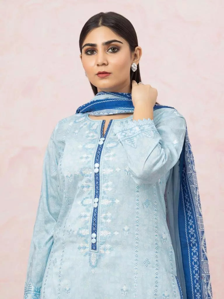 edenrobe Premium Festive Unstitched Lawn 2Pc Suit EWU22V1-26516