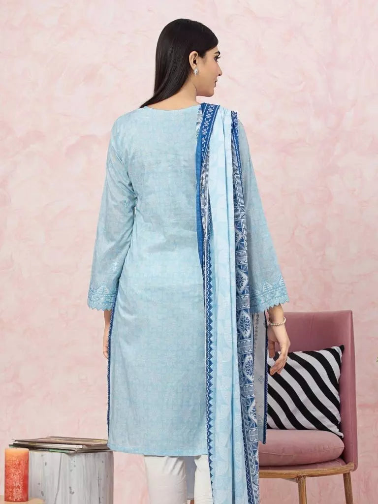 edenrobe Premium Festive Unstitched Lawn 2Pc Suit EWU22V1-26516