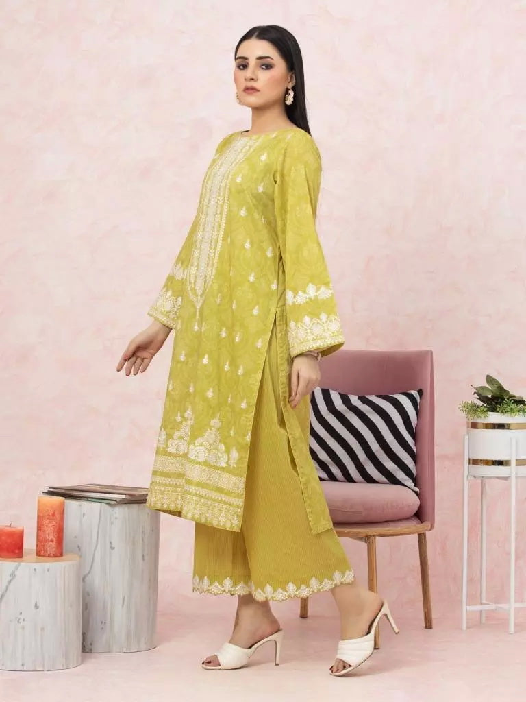 edenrobe Premium Festive Unstitched Lawn 3Pc Suit EWU22V1-26530