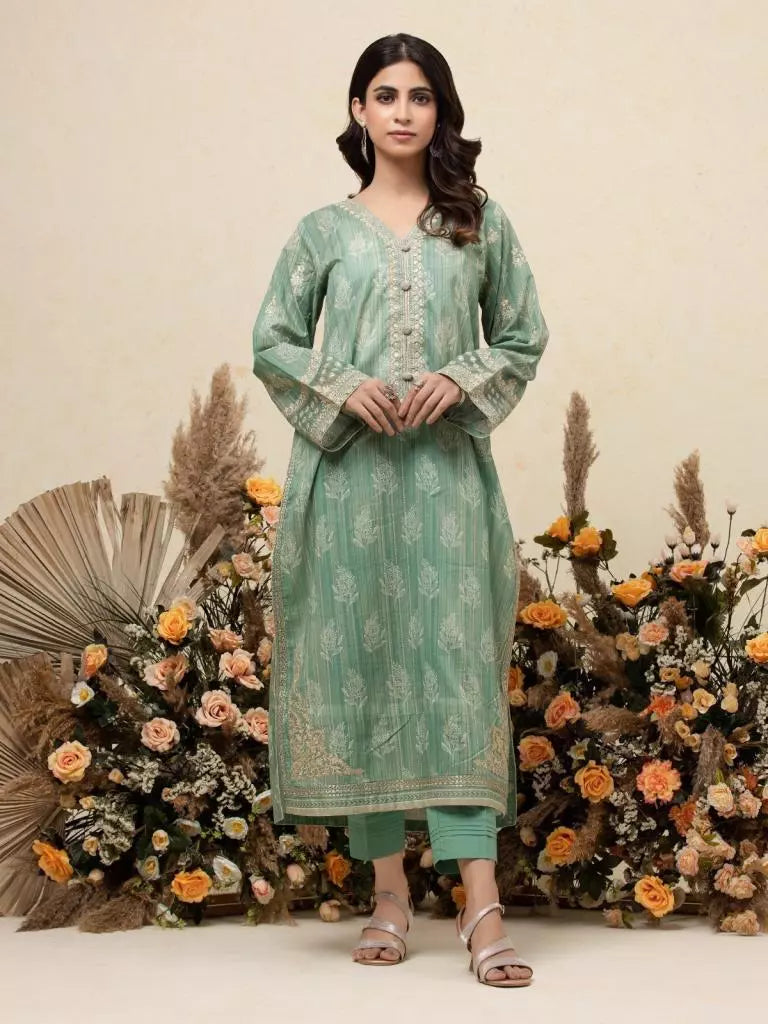 edenrobe Premium Festive Unstitched Lawn 2Pc Suit EWU22V1-26531