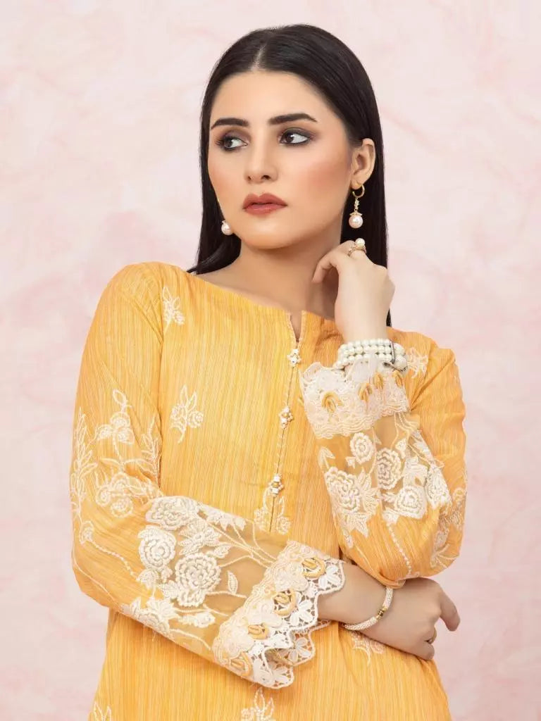 edenrobe Premium Festive Unstitched Lawn 2Pc Suit EWU22V1-26532