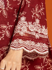 edenrobe Premium Festive Unstitched Lawn 2Pc Suit EWU22V1-26535