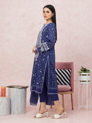 edenrobe Premium Embroidered Lawn Unstitched 3Pc Suit EWU22V1-26540