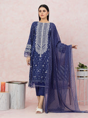 edenrobe Premium Embroidered Lawn Unstitched 3Pc Suit EWU22V1-26540