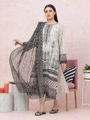edenrobe Premium Festive Unstitched Lawn 3Pc Suit EWU22V1-26541