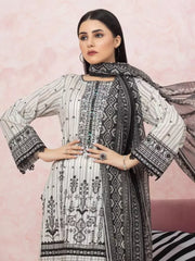 edenrobe Premium Festive Unstitched Lawn 3Pc Suit EWU22V1-26541