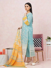 edenrobe Premium Festive Unstitched Lawn 3Pc Suit EWU22V1-26544