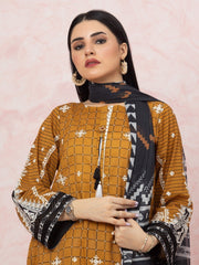 edenrobe Premium Embroidered Lawn Unstitched 3Pc Suit EWU22V1-26547