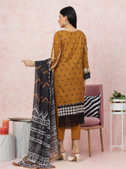 edenrobe Premium Embroidered Lawn Unstitched 3Pc Suit EWU22V1-26547