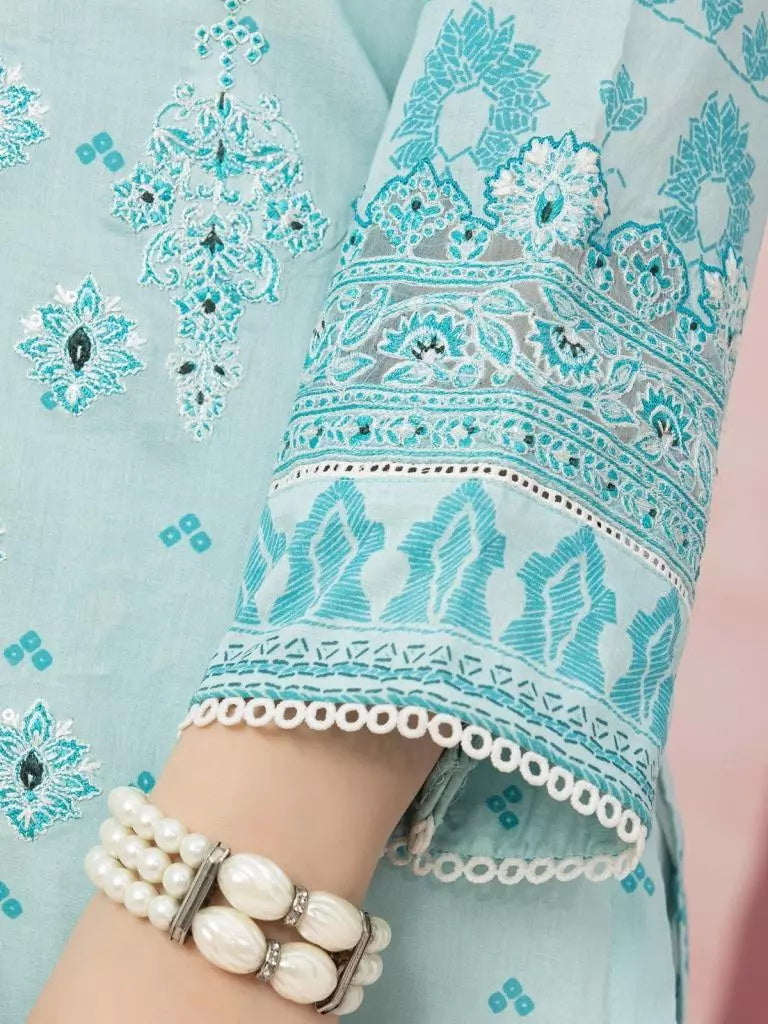 edenrobe Premium Festive Unstitched Lawn 3Pc Suit EWU22V1-26567