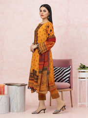 edenrobe Premium Festive Unstitched Lawn 3Pc Suit EWU22V1-26574
