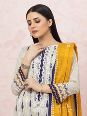 edenrobe Premium Festive Unstitched Lawn 3Pc Suit EWU22V1-26603