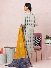 edenrobe Premium Festive Unstitched Lawn 3Pc Suit EWU22V1-26603