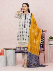 edenrobe Premium Festive Unstitched Lawn 3Pc Suit EWU22V1-26603