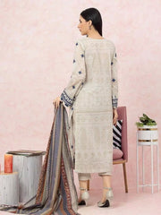 edenrobe Premium Festive Unstitched Lawn 3Pc Suit EWU22V1-26608