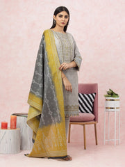 edenrobe Premium Festive Unstitched Lawn 3Pc Suit EWU22V1-26615