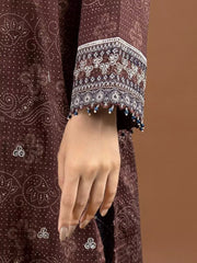 edenrobe Premium Embroidered Unstitched Khaddar 2Pc EWU22V11-25038