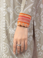 edenrobe Premium Embroidered Khaddar Unstitched 3Pc Suit EWU22V12-25006