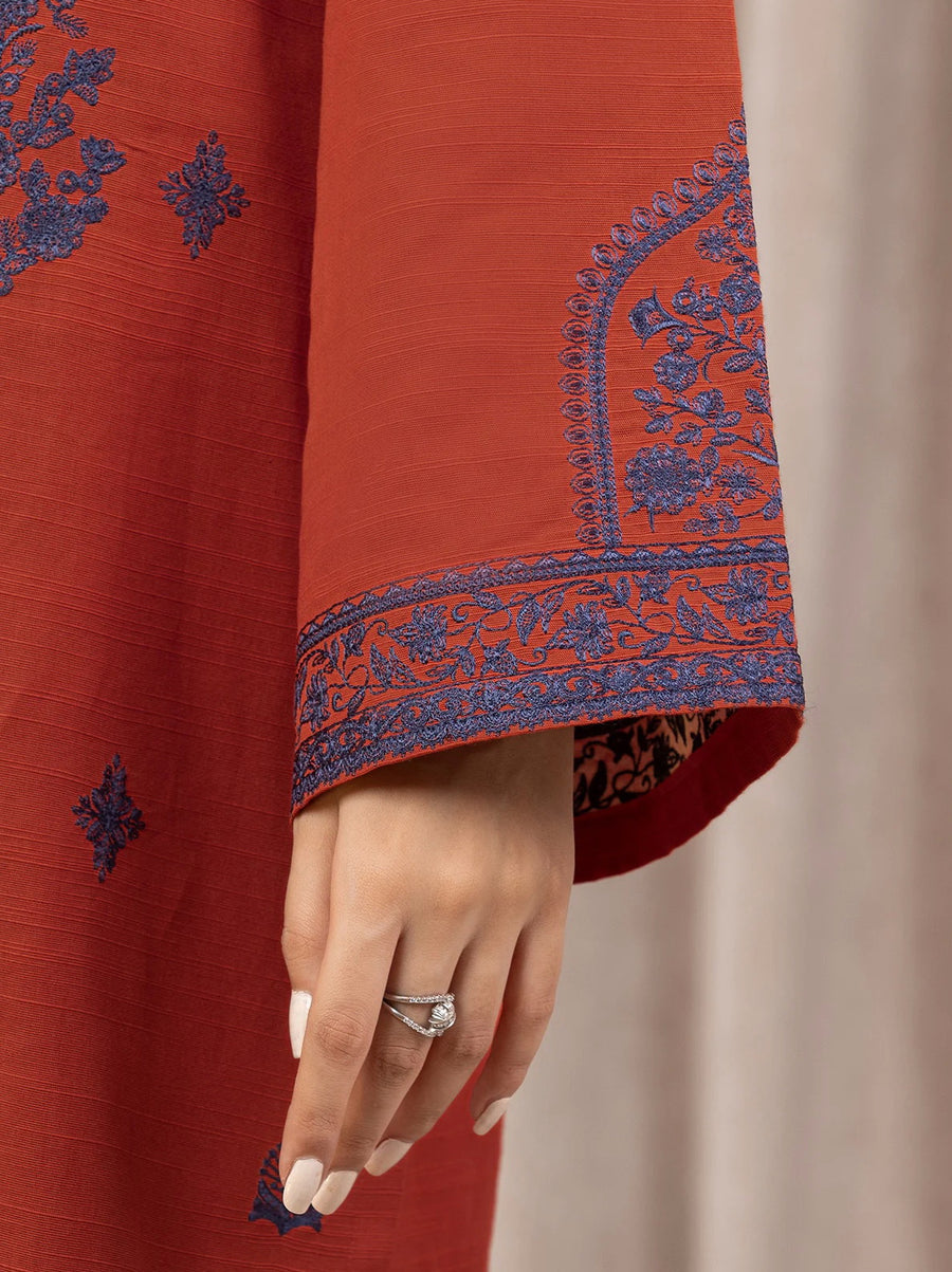 edenrobe Premium Embroidered Marina Unstitched 3Pc Suit EWU22V14-25050