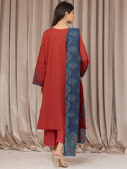 edenrobe Premium Embroidered Marina Unstitched 3Pc Suit EWU22V14-25050
