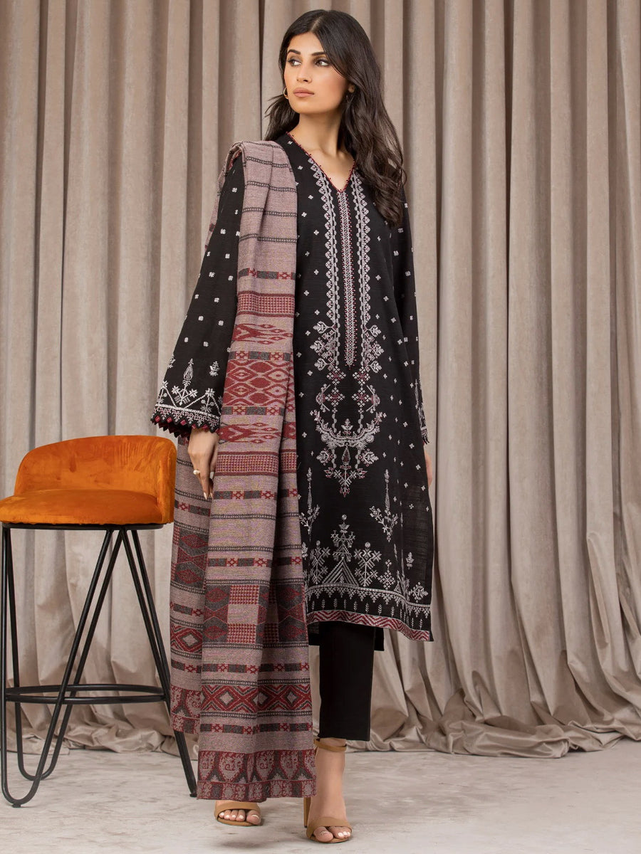 edenrobe Premium Embroidered Marina Unstitched 3Pc Suit EWU22V14-25052