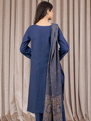 edenrobe Premium Embroidered Marina Unstitched 3Pc Suit EWU22V14-25055
