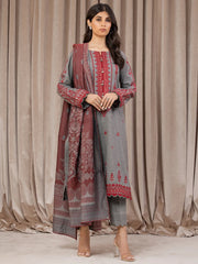 edenrobe Premium Embroidered Marina Unstitched 3Pc Suit EWU22V14-25056
