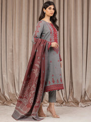 edenrobe Premium Embroidered Marina Unstitched 3Pc Suit EWU22V14-25056