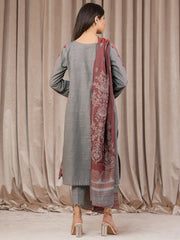 edenrobe Premium Embroidered Marina Unstitched 3Pc Suit EWU22V14-25056