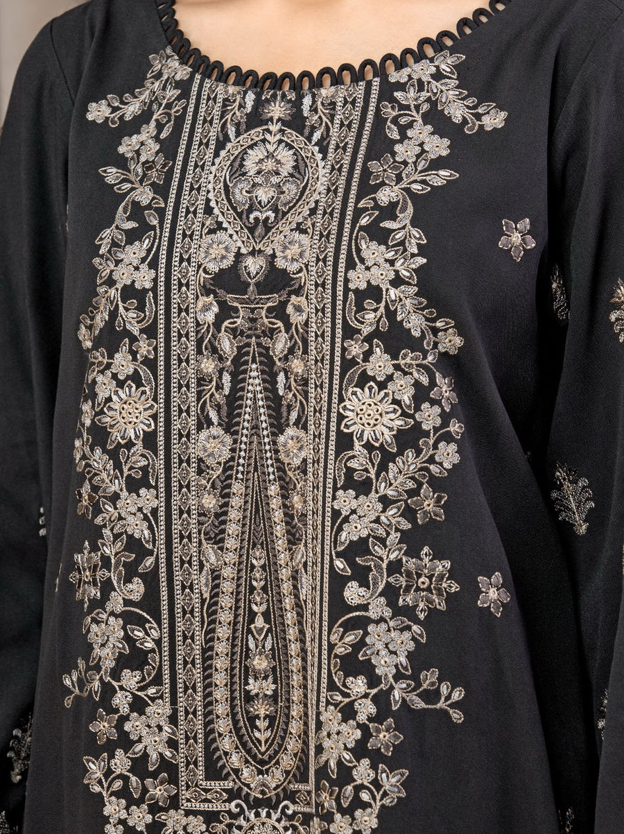 edenrobe Premium Embroidered Marina Unstitched 3Pc Suit EWU22V14-25058