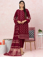 edenrobe Premium Festive Unstitched Crosshatch 3Pc Suit EWU22V17-26490