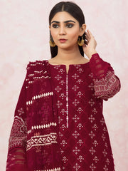 edenrobe Premium Festive Unstitched Crosshatch 3Pc Suit EWU22V17-26490