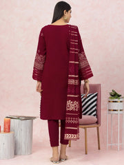 edenrobe Premium Festive Unstitched Crosshatch 3Pc Suit EWU22V17-26490