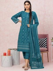 edenrobe Premium Festive Unstitched Crosshatch 3Pc Suit EWU22V17-26495