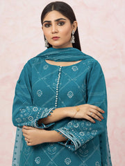 edenrobe Premium Festive Unstitched Crosshatch 3Pc Suit EWU22V17-26495