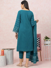 edenrobe Premium Festive Unstitched Crosshatch 3Pc Suit EWU22V17-26495